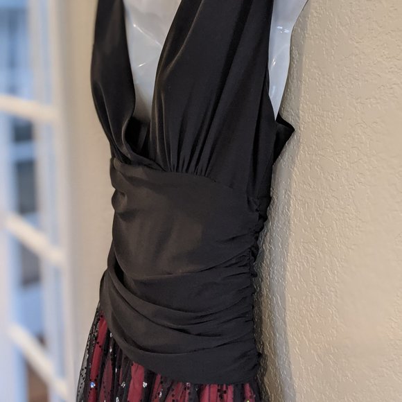 Dressy Evening Event Mid Calf Glittery - Picture 3 of 6